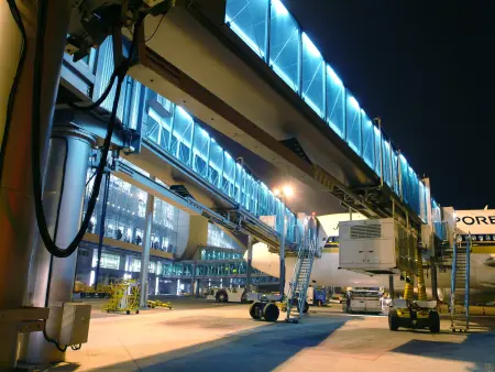Passenger boarding bridges - Chengdu-Shuangliu Airport, China