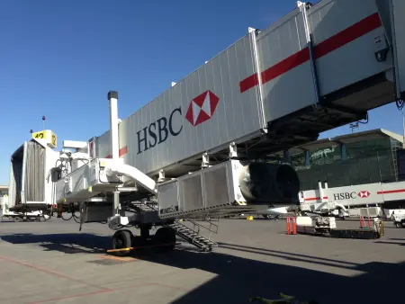 Passenger boarding bridges - Calgary International Airport, Canada